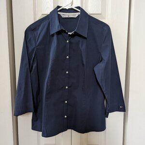 Tommy Hilfiger 3/4 Sleeve Button-Up Shirt     NWOT